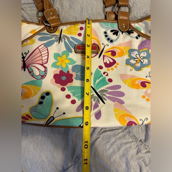 Rosetta floral/butterfly handbag - Picture 7 of 10